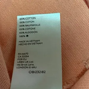 Free People Orange Cotton Collared Short Sleeve Boxy Crop Polo Shirt Top Size L thumbnail 4