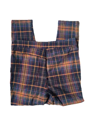 Free People Plaid Cropped Skinny Pants thumbnail 4