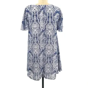 Show Me Your‎ Mumu Kylie Babydoll Mini Dress Teacup Blue White Size Small thumbnail 8