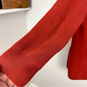 Lululemon Merino Wool Blend Ribbed Long Wrap Sweater Cardigan Cayenne Size 10 thumbnail 11
