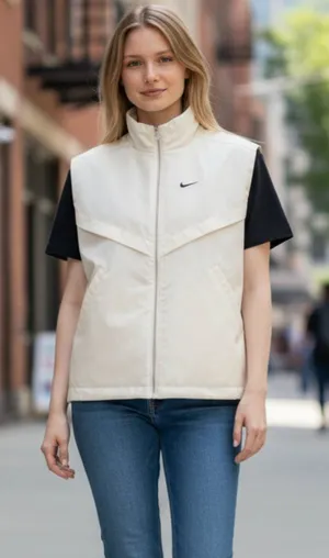NWT Nike SZ M Sportswear Windrunner Women's Shine Vest HV2472 thumbnail 1