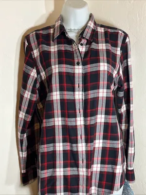 Ralph Lauren Red, Black & White Plaid Button-Down Shirt thumbnail 1