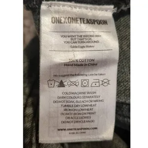 One Teaspoon x Free People Bandits Button Fly Shorts Size 27 thumbnail 8