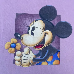 Vintage 90s Minnie Mouse Pink Graphic T-shirt thumbnail 3