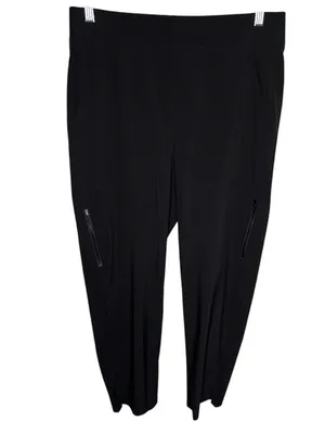 Athleta Black‎ Stretch Jogger Pants with Zip Pockets thumbnail 2