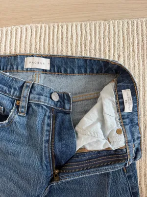 PacSun High-Rise Dark Wash Jeansstraight leg thumbnail 5