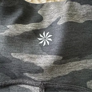 Athleta Ultimate Stash Pocket 7/8 Leggings Gray Camo Activewear Small thumbnail 3