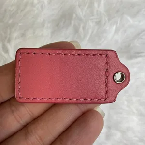 1.5" COACH Orange Pink Fob Bag Charm Hang tag Hangtag thumbnail 2