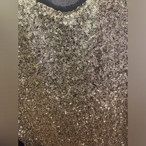Sisters Huang Women’s Y2K Gold Sequin Sleeveless‎ Top Size 4 thumbnail 3