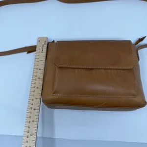 Able Olivia Crossbody Bag Tan Brown Women Small Handbag Cognac Leather thumbnail 7