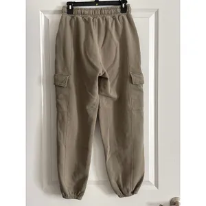 Abercrombie‎ & Fitch Taupe Cargo Sweatpants Joggers Soft A&F Collection Size M thumbnail 3