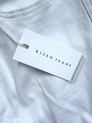 NWT Risen Jeans High Rise Distressed Wide Leg Dad Jeans White Size 3X thumbnail 3