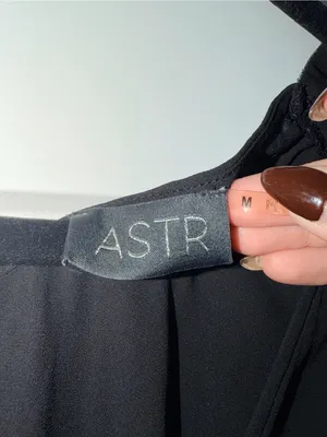 Astr Beaded Strap Surplice Tank thumbnail 3
