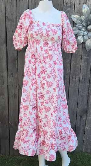 Bailey Harrison Floral Maxi Dress in Pink thumbnail 1