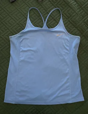 Nike Women's Sky Blue Tank Top Size Medium thumbnail 1