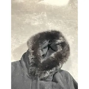 Womens Forecaster Sport Zip Parka Coat 14 Black Lined REAL FUR‎ Hood thumbnail 2