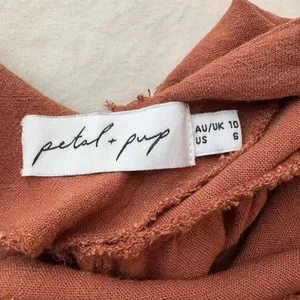 Petal + Pup Carson Sleeveless Wide Leg Rust Orange Cropped Jumpsuit Size 6 Women thumbnail 6