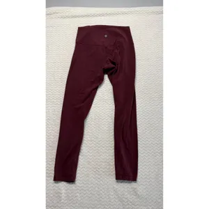 Lululemon Align High Rise Leggings Burgundy Size 8 Full Length Yoga Pants thumbnail 2