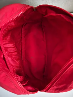 Lululemon Double Zip Pouch Lunar New Year Dark Red Gold Hardware Travel Makeup thumbnail 6