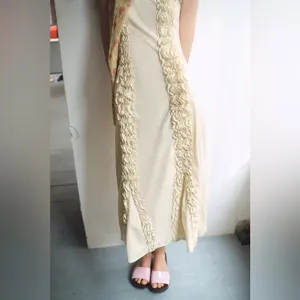 Zara MIDI DRESS WITH EMBOSSED RUFFLES NWT M thumbnail 2