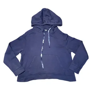 Pact Hoodie Women Large Blue Good‎ Organic Cotton Cropped French Terry Pullover thumbnail 1