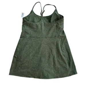 Old Navy NWT CloudComfy Active Dress XL Olive Green Heather Built-in Bra Shorts thumbnail 4