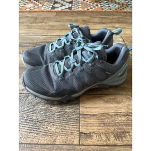 Merrell Women's Gray/Blue Hiking Shoes US 8 Medium Vibram Soles J52988 thumbnail 3