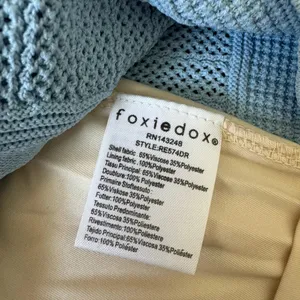 Anthropologie Foxiedox Bardot Dress in Baby Blue thumbnail 10
