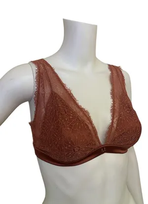 Victoria's Secret Copper Lace Bralette thumbnail 1