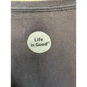 Life is Good 100% Cotton Namaste flower Long Sleeve Classic Fit Crusher Tee L thumbnail 6