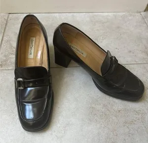 Ann Taylor Leather Heels Loafers thumbnail 1