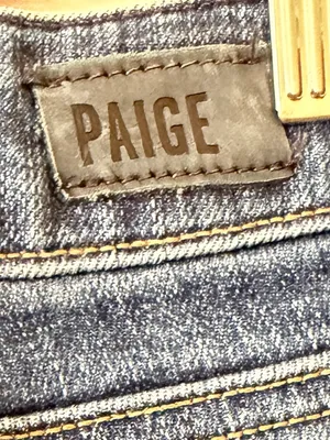 PAIGE Medium Blue Cropped Ankle Jeans, Size 32 thumbnail 6
