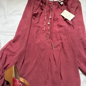Elegant Women's Blouse in Rose by [Brand] Pink Size XL thumbnail 2