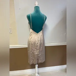 Revolve x Chrissy Teigen Panang Midi Dress – Champagne, Size S‎ thumbnail 8
