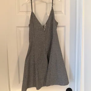 The Vintage Shop Black and White Checkered Mini Dress thumbnail 3