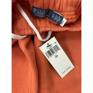 Ralph Lauren Polo Fleece Crewneck sweatshirt pants sweatsuit Orange S/XS New thumbnail 10