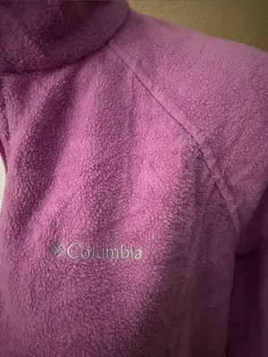 Columbia Lavender-Pink Full-Zip Fleece Jacket thumbnail 2