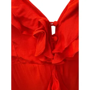NWT Dress Forum‎ Los Angeles Red Ruffle Mini Dress Party Cocktail Size M thumbnail 3