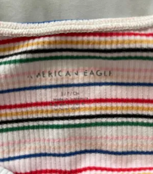 American Eagle Rainbow Striped Tube Top thumbnail 3