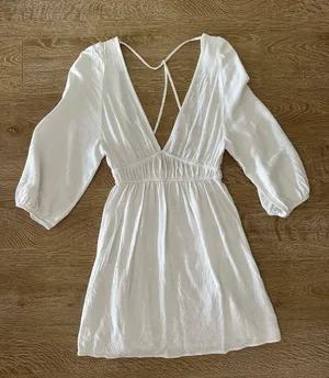 Pull & Bear White Dress thumbnail 3