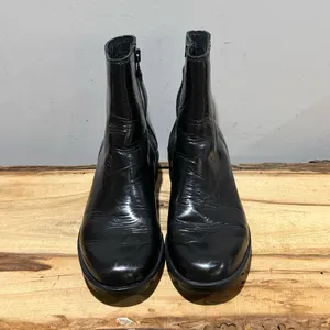 SOREL - Black‎ Phoenix Zip Patent Leather Boot Size 8.5 B18B thumbnail 4