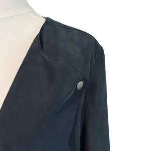 Calvin Klein Jeans Size XL Black Blazer Bolero Jacket Short Pockets Open Front thumbnail 10