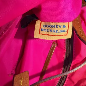 Dooney & Bourke Vintage Nylon Pochette Shoulder Bag Navy Embossed Duck Logo thumbnail 5