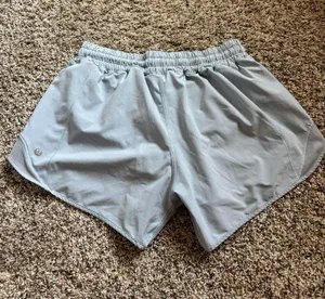 Pale Blue Lululemon Hotty Hot Low Rise Lined Shorts 4” thumbnail 1