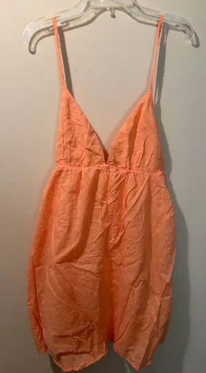 Princess Polly Koko mini dress orange tie back NWT Women’s 6 thumbnail 1