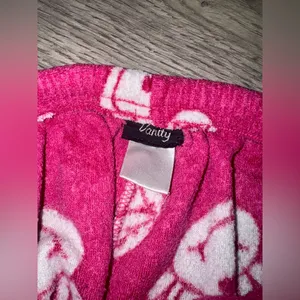 Vanity vintage Y2K pink monkey lounging pants with bananas thumbnail 2