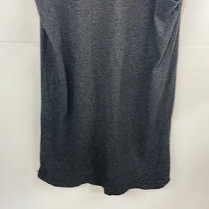 Madewell Heather Gray Knit Dress Shirt Strapless size Large 100% Cotton thumbnail 6