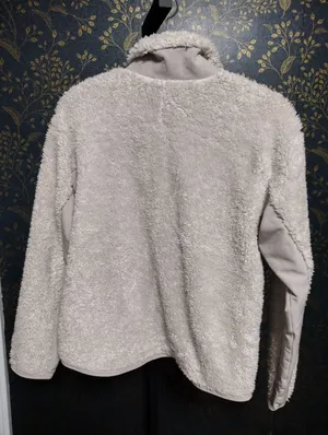 Nike Light Gray Sherpa Fuzzy Full-Zip Jacket thumbnail 4