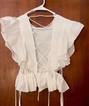Mabel JOYCE LACE UP DETAIL TOP✨ thumbnail 3