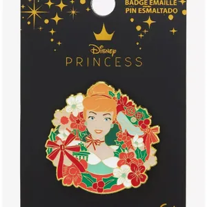Loungefly Disney Cinderella Wreath Enamel Pin - BoxLunch Exclusive NEW thumbnail 2